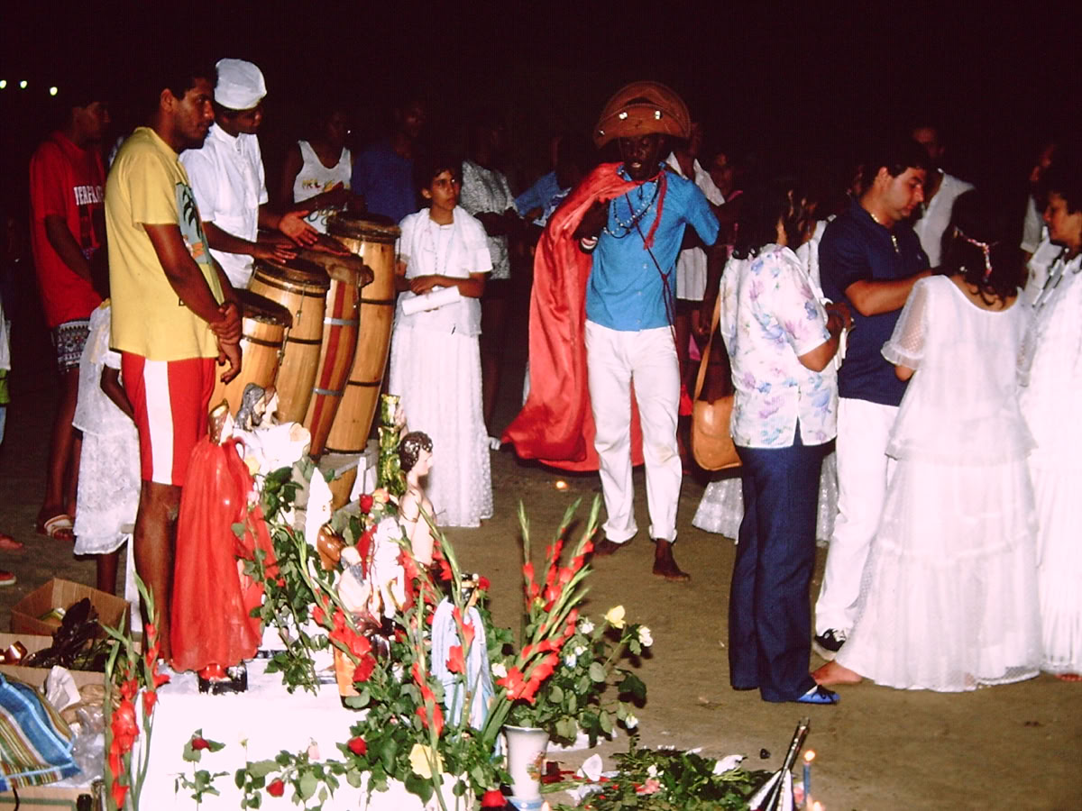 Umbanda Praia Grande 1981. Foto A.A.Bispo